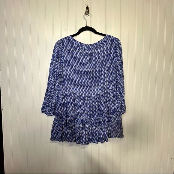 Anthropologie Maeve Lila Tiered Button Up Tunic Babydoll Blouse Size Medium - Picture 16 of 16